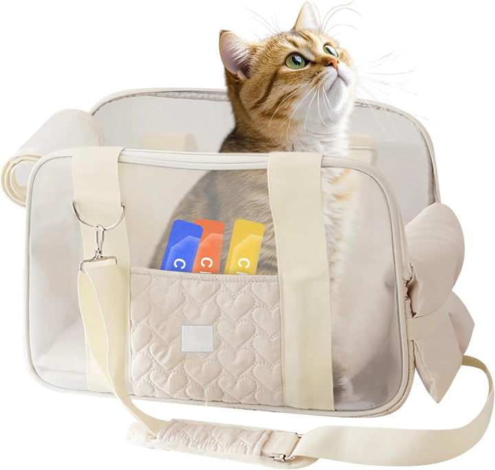 Hundetragetasche bis 5kg – Leichte & Atmungsaktive Hundetasche für Kleine Hunde & Katzen, Tragetasch