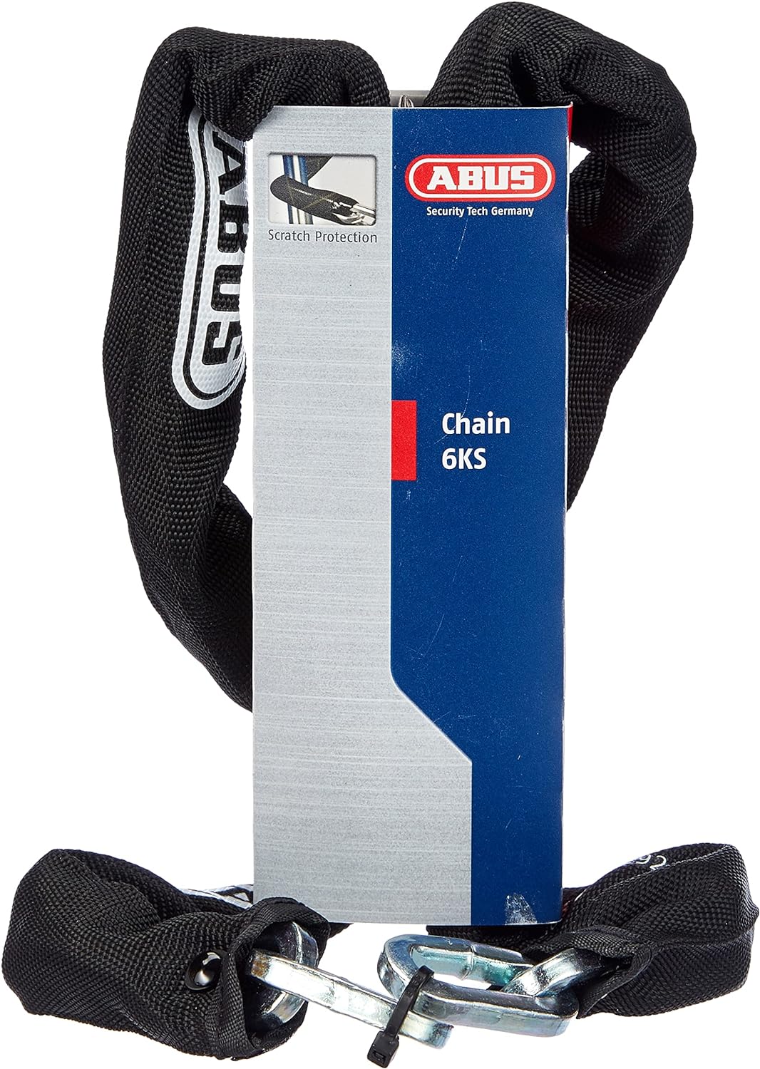 ABUS Kette 6KS - zur Absicherung von Fahrrädern, Gegenständen und mehr - 6 mm starke Kette - kombini