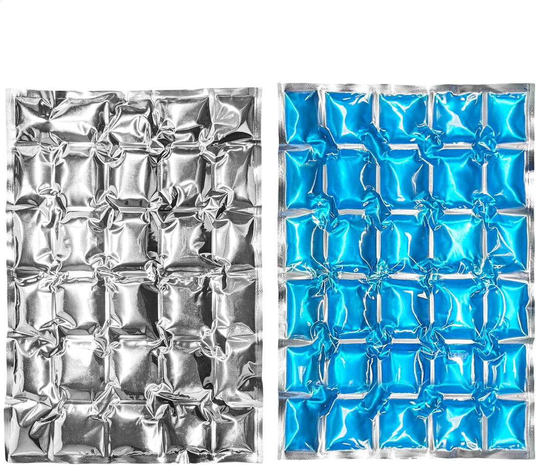 com-four® 4x Flexibles Eis-Pack - Kühlkompresse mit 25 Kühlzellen - Kühlpack für Haushalt, Camping u