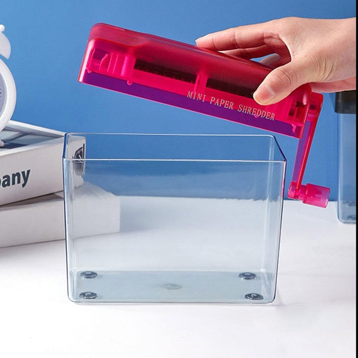 Handgefertigter Manueller Papierzerkleinerer, A4-Dokumente, tragbarer Mini-Schnitte für Heim- und Bü