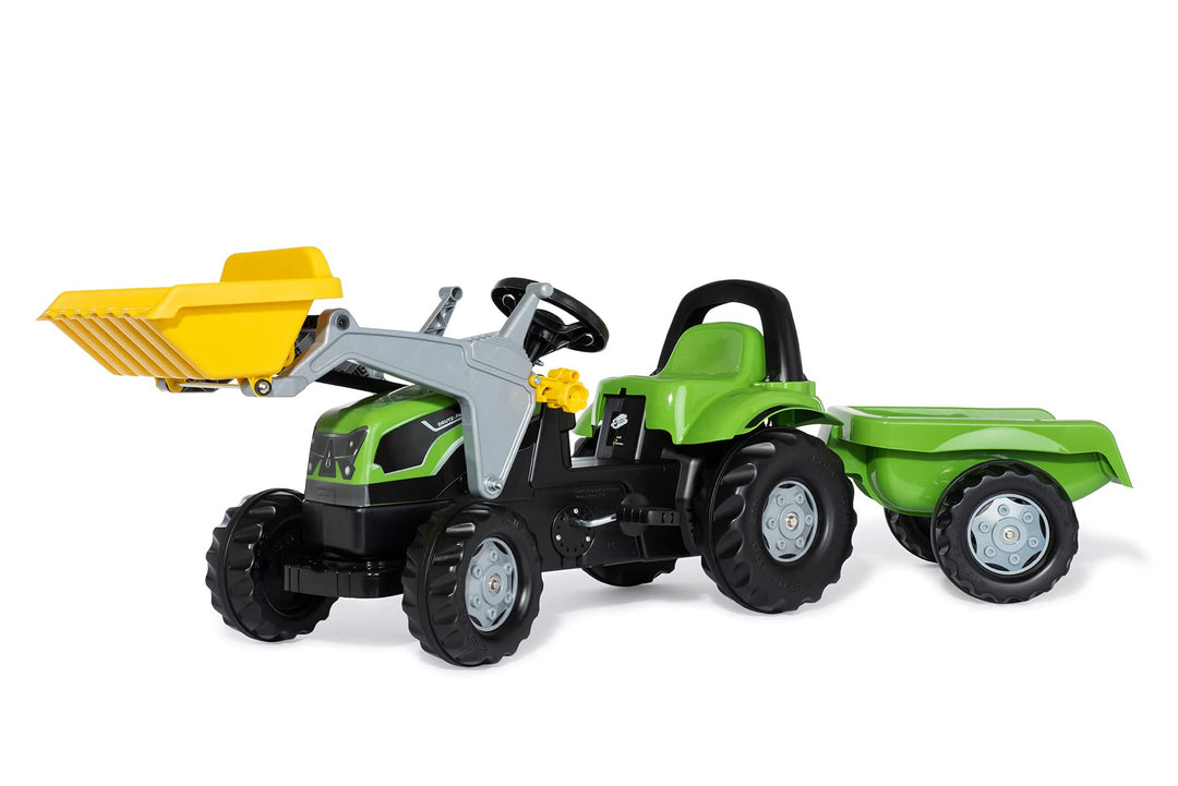 Rolly Toys rollyKid Deutz-Fahr 5115 G TB Trettraktor mit Anhänger (für Kinder von 2,5 bis 5 Jahren,