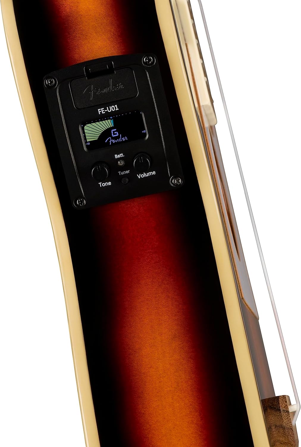 Fender Fullerton Tele® Uke, Walnut Fingerboard, White Pickguard, 2-Colour Sunburst 2-farbiger Sunbur