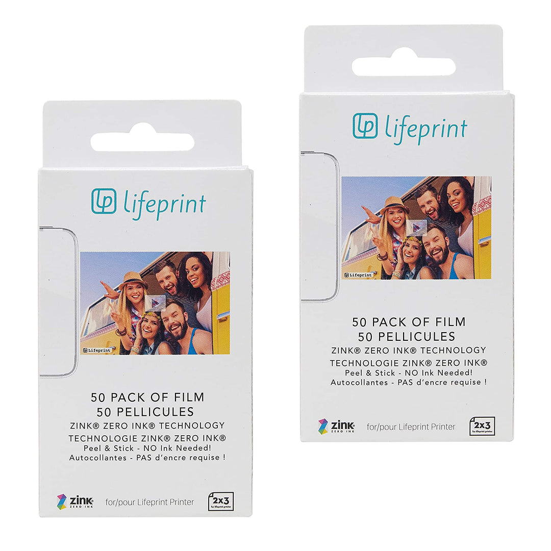 Lifeprint Premium Zink Instant Print Fotopapier, 2 x 3, kompatibel mit Lifeprint 2 x 3 Druckern (100