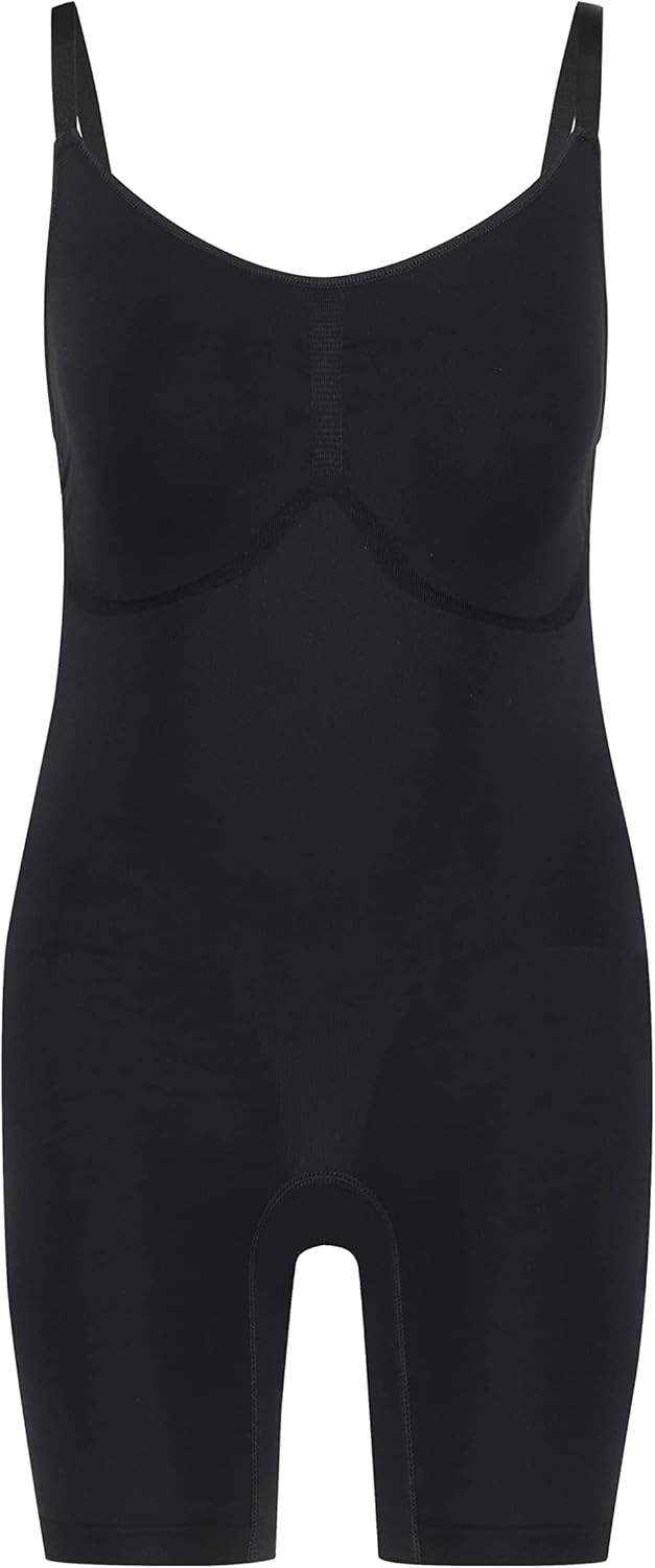 Hunkemöller Nahtlos betonender Bodysuit mit hohem Beinausschnitt S Caviar, S Caviar