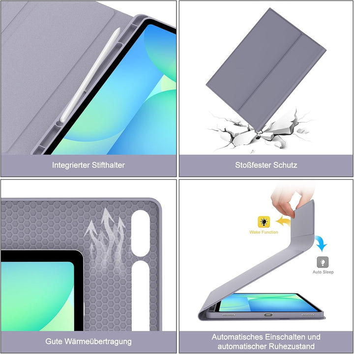 WINCHKING Hülle Mit Tastatur Für Samsung Galaxy Tab S10 Fe Plus 13.1 Zoll 2025, Magnetische Hülle Ta