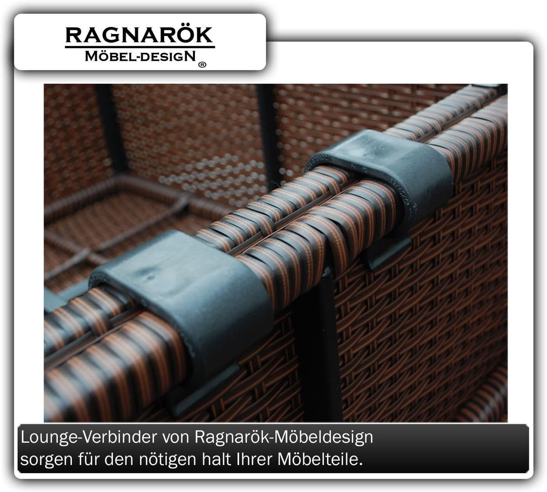 Ragnarök-Möbeldesign Gartenmmöbel Lounge-Verbinder Modell S42, S65 sowie S80, S90 und DS23 / DS13 Ve