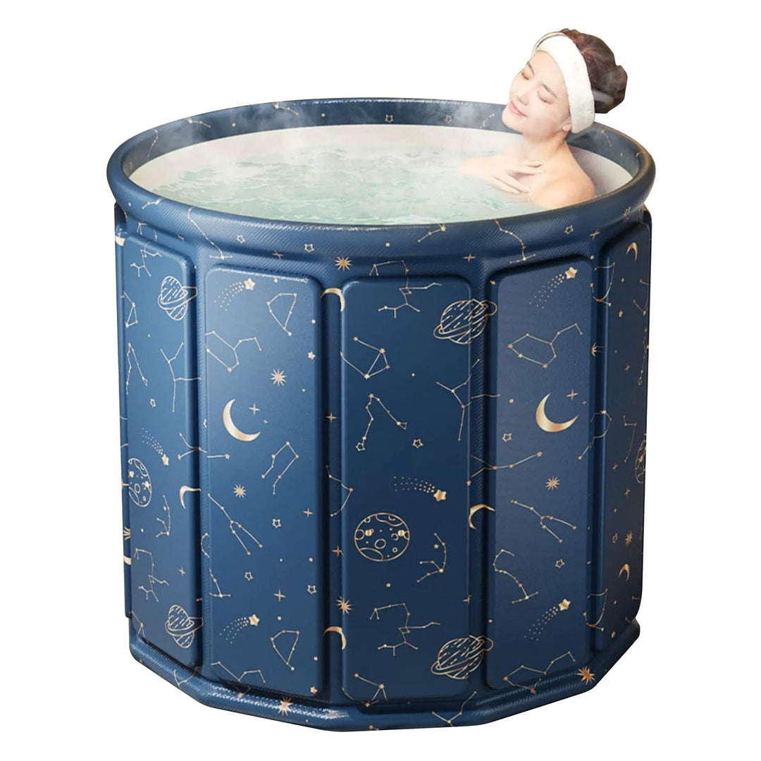 YYW Tragbare faltbare Eisbadewanne, grosse tragbare Badewanne für Zuhause, Outdoor, Fitnessstudios,