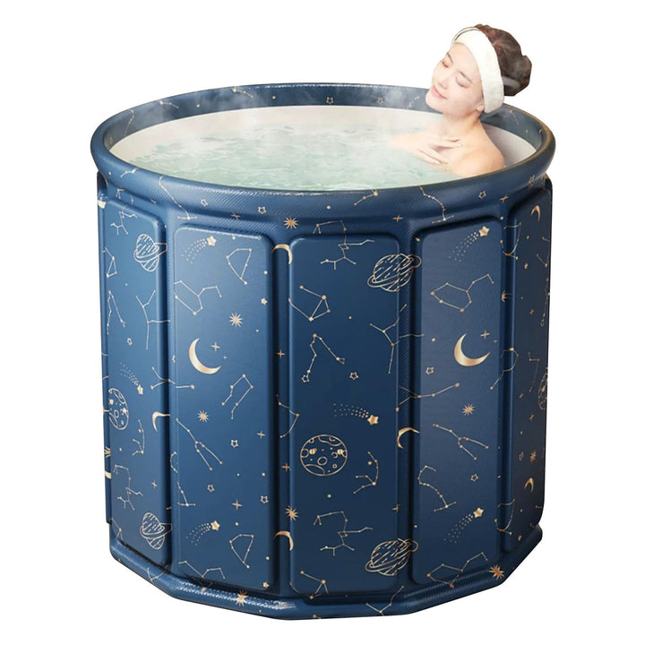 YYW Tragbare faltbare Eisbadewanne, grosse tragbare Badewanne für Zuhause, Outdoor, Fitnessstudios,