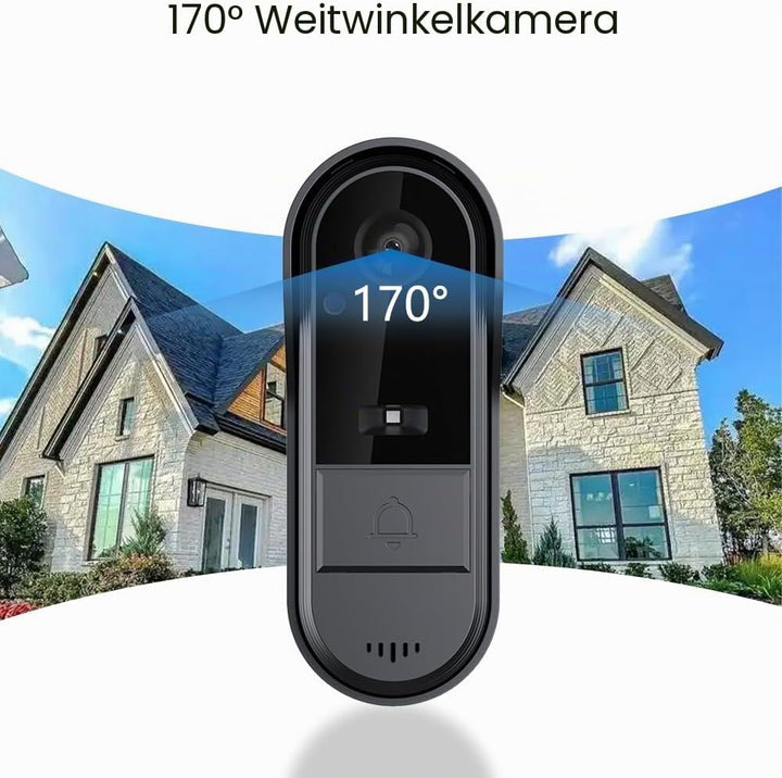 TKMARS Kabellose Video Türklingel Kamera mit 4,3-Zoll Bildschirm, IP65 Wasserdicht, 1000mAh Langzeit