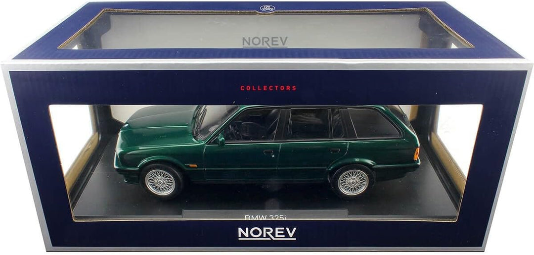 Norev BMW 325i E30 Touring Kombi 1990 grün metallic Modellauto 1:18