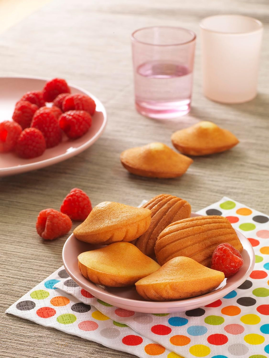 Tefal Snack Collection Teller mit Antihaftbeschichtung Mini Madeleine, Teller Schwarz, Mini Madelein
