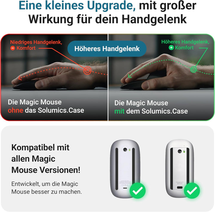 Magic Mouse Case für verbesserte Handhaltung | Das Magic Mouse Upgrade | Eine kompakte Hülle für die