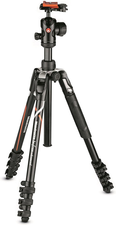 Manfrotto Befree Advanced Kamerstativ-Kit, Kompatibel mit Sony Alpha7 und Alpha9 Kameras, Reisestati