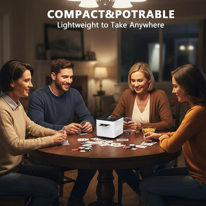 Elektrischer Kartenmischer, Automatische Kartenmischer und Kartensender, 2 in 1 Kartenmischmaschine