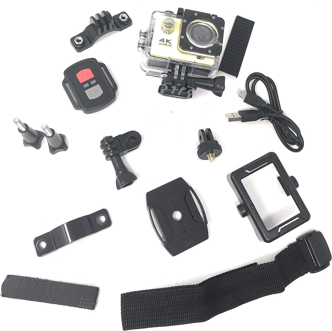 tempo di saldi Action-Kamera Ultra HD 4K WiFi 16 MP mit Fernbedienung Video Sport Wasserdicht
