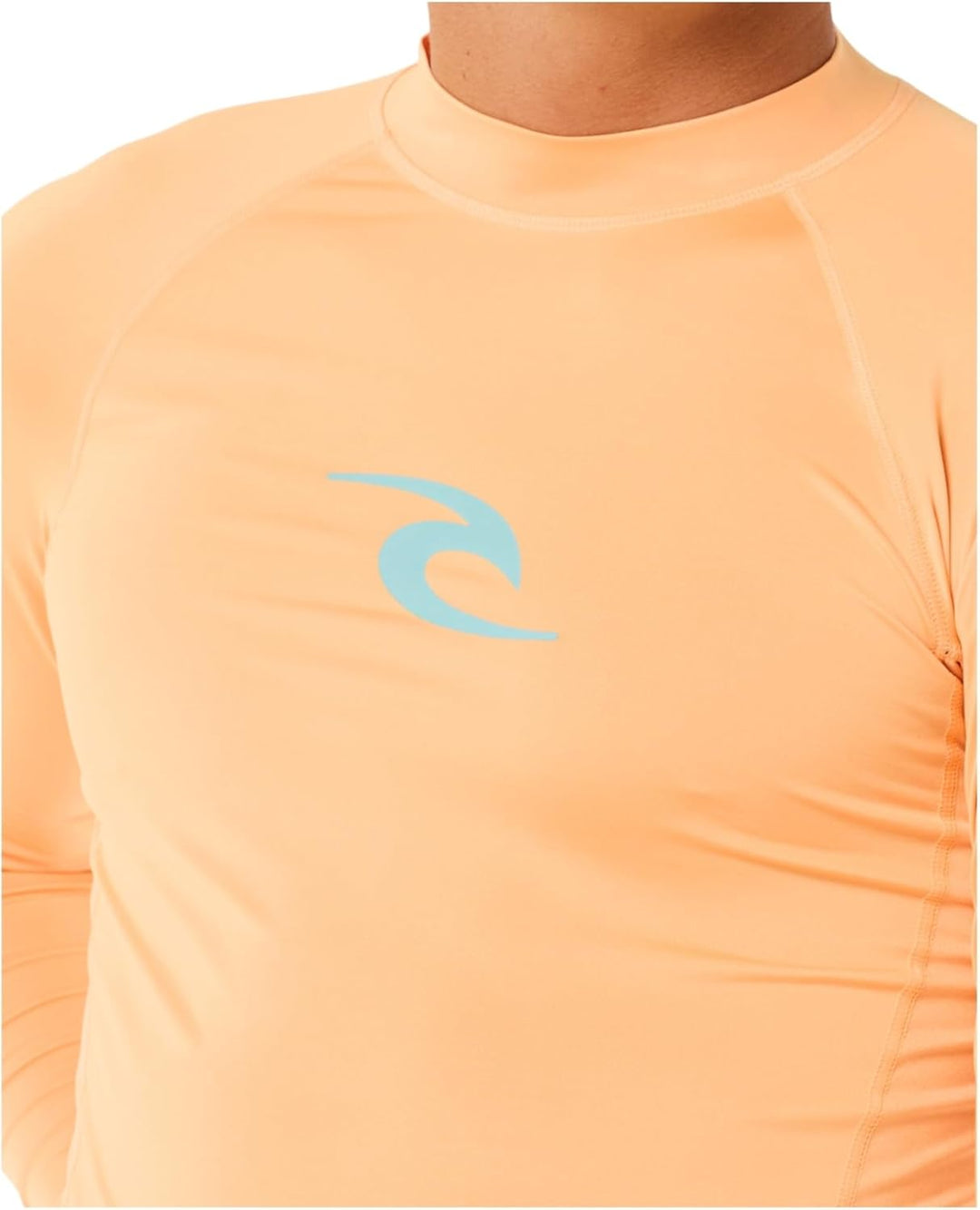 Rip Curl Herren Waves UPF 50 Performance Long Sleeve Rashguard Rash-Guard-Shirt S Mandarinenschale,