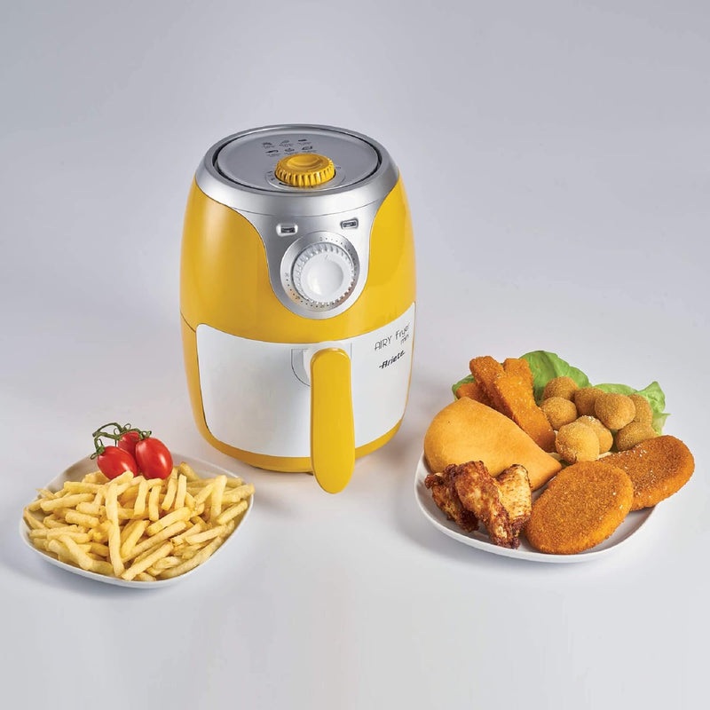 Ariete 4615 Airy Fryer Mini, Heissluftfritteusen, 2L Fassungsvermögen, 1000W, maximale Temperatur 20