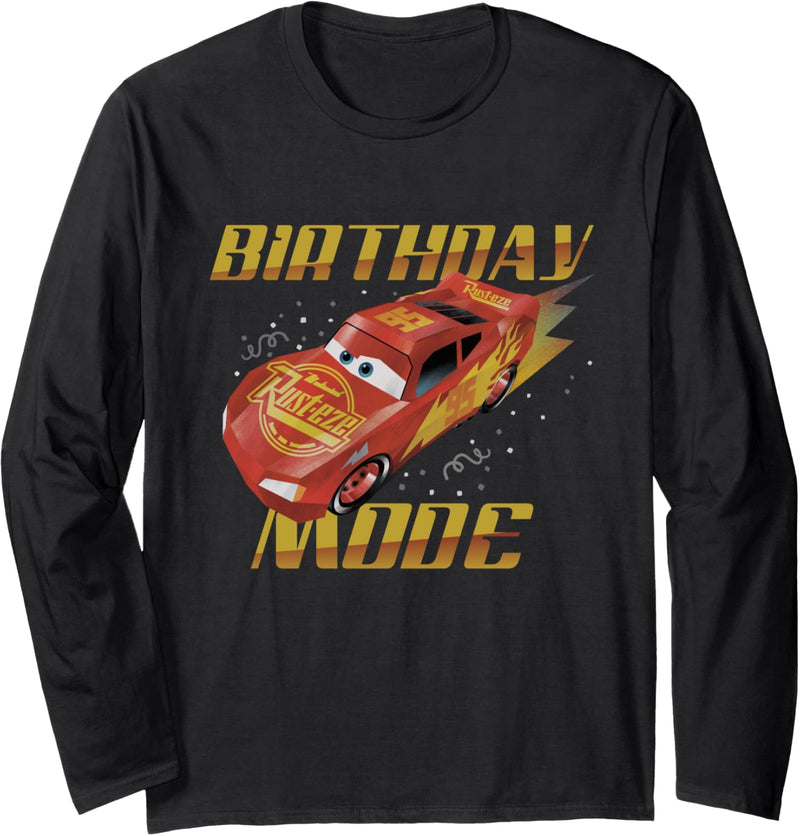 Disney PIXAR Cars Lightning McQueen Birthday Mode Langarmshirt