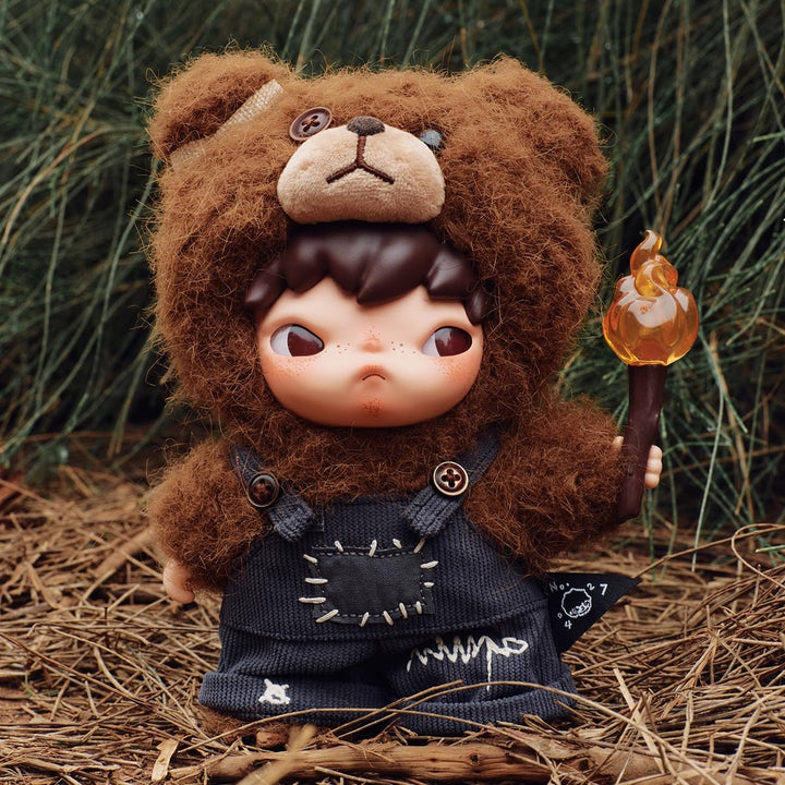 POP MART Hirono Living Wild-Fight for Joy Plush Doll Anime Actionfiguren Sammelfiguren Sammler Kunst