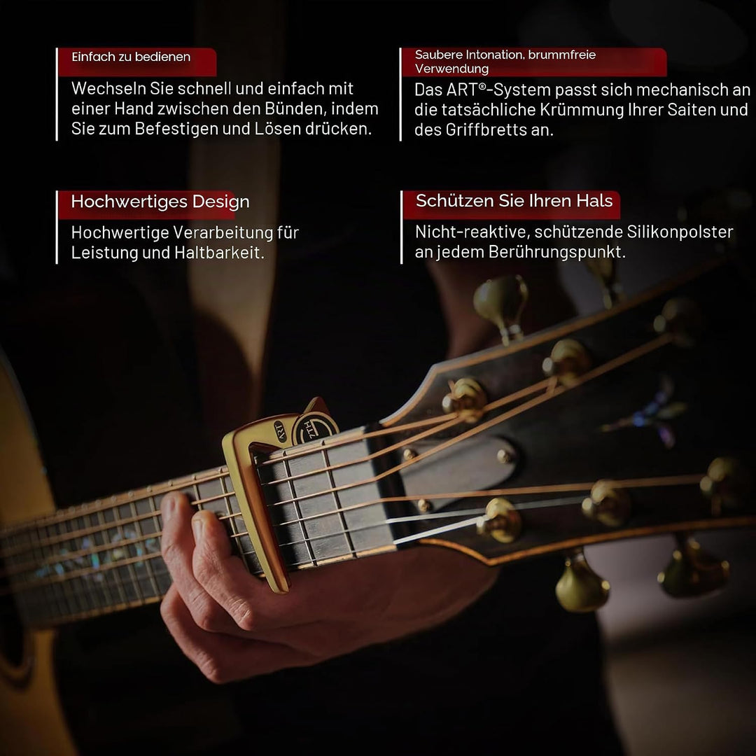 G7TH Performance 3 Kapodaster für Akustikgitarre, keltisches Gold
