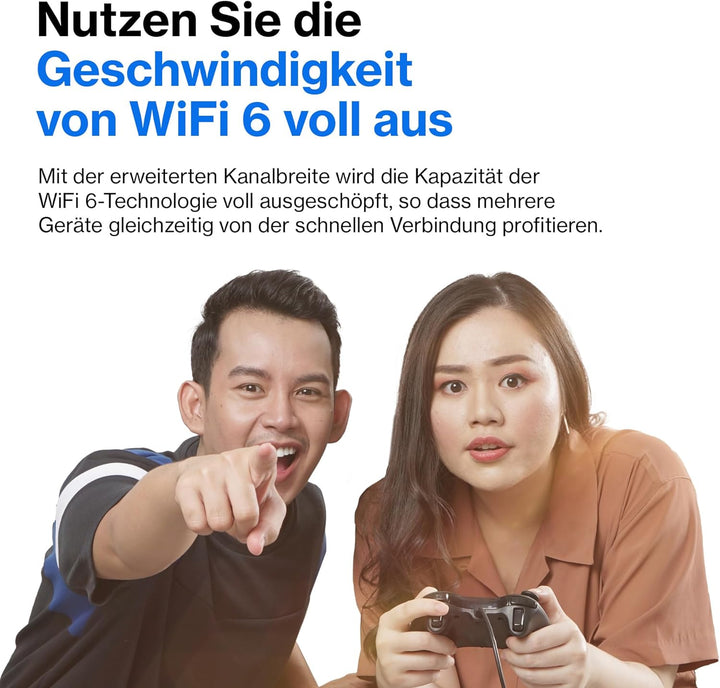 Linksys Hydra 6 Dual-Band WiFi 6-Mesh-Router (AX3000) – Gaming-Router mit bis zu 3,0 Gbit/s, unterst