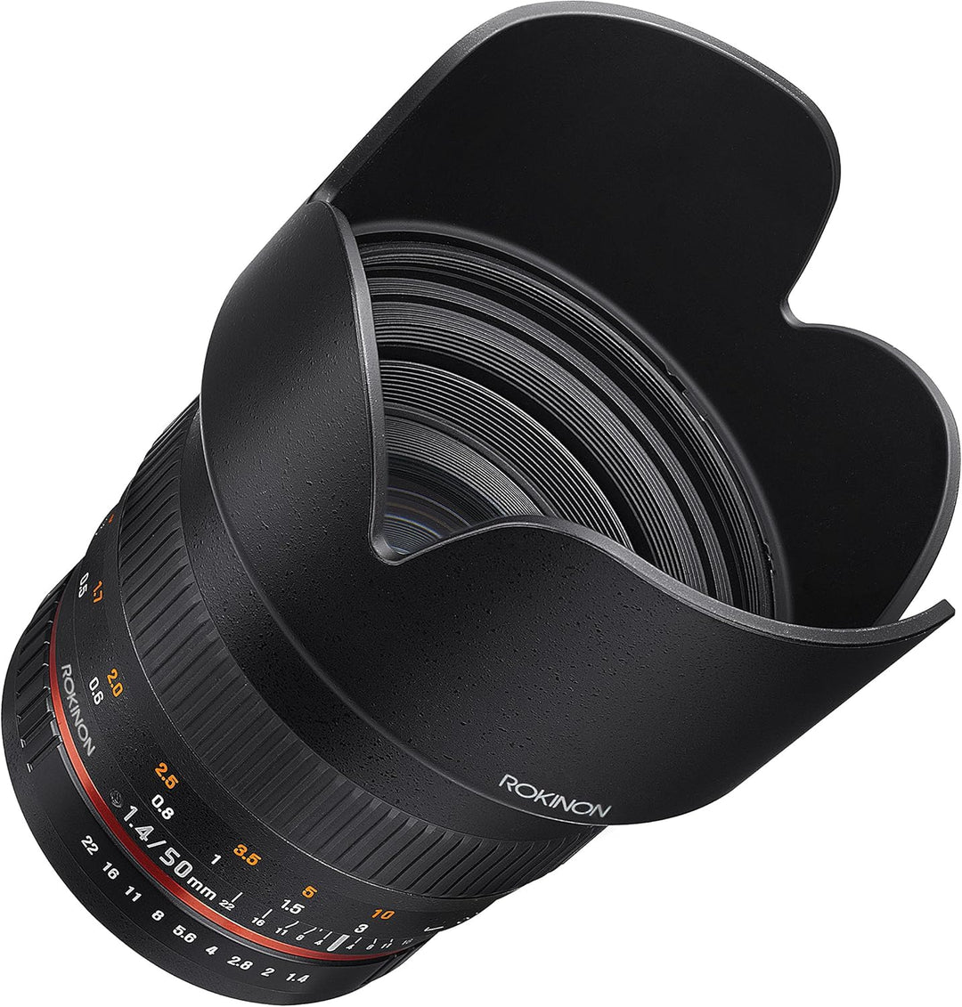 Rokinon 50 mm F1.4 Objektiv für Nikon Digital SLR, Nikon
