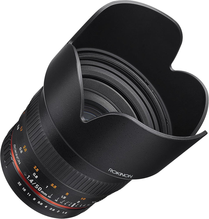 Rokinon 50 mm F1.4 Objektiv für Nikon Digital SLR, Nikon