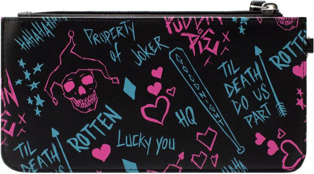 Birds of Prey Harley Quinn Property of Joker Neon Geldbörse/Portemonnaie Clutch mit Münzfach &amp; Karte