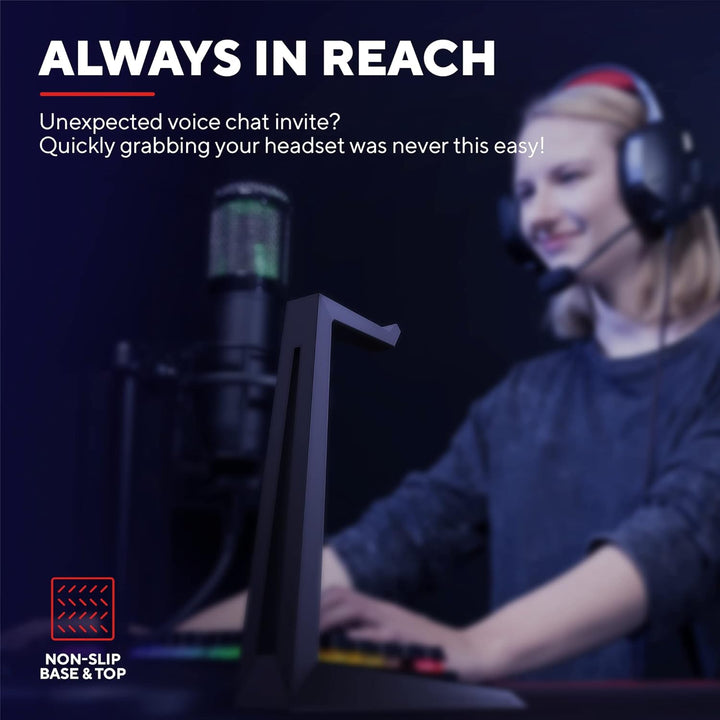 Trust Gaming GXT 260 Cendor Kopfhörer Ständer, Headset Halterung, Passend für Alle Headsets bis 24 c