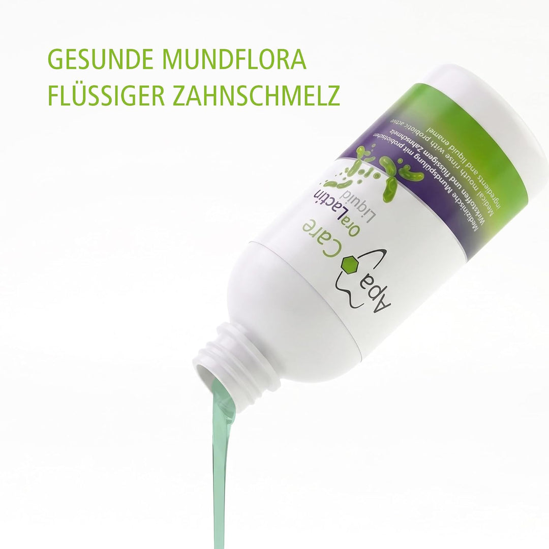 Apa Care Liquid 2 Flaschen | Die Mundspülung mit Hydroxylapatit und Präbiotika | Künstlicher Zahnsch