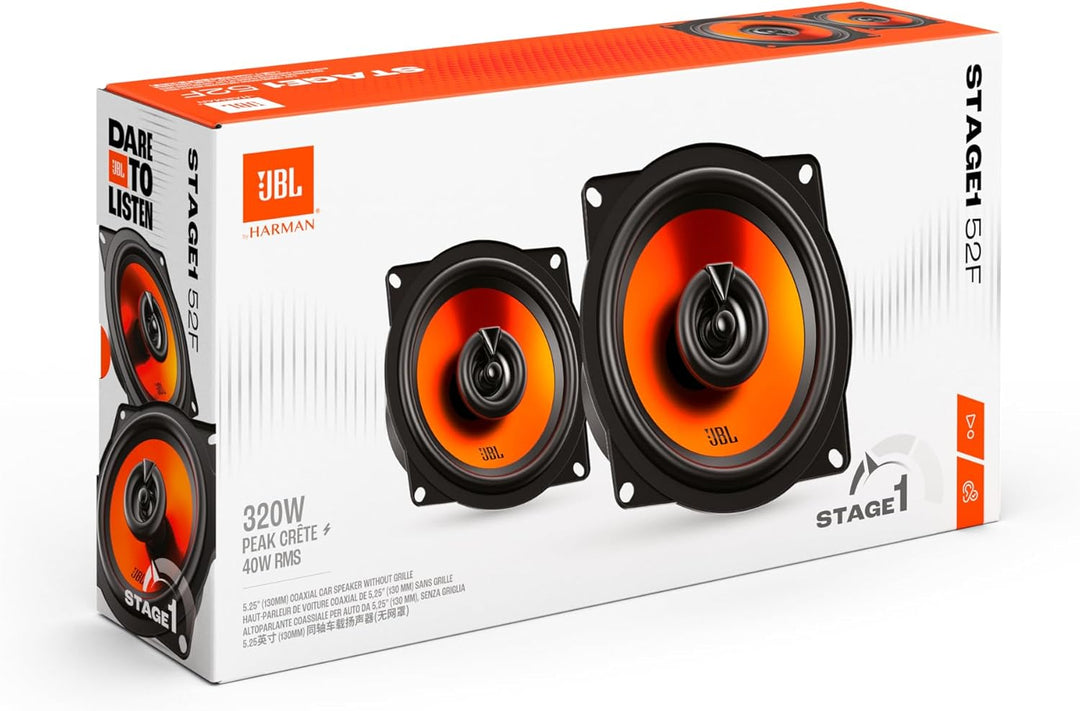 JBL Stage1 GEN2 52F Koaxial Lautsprecher Auto 130mm (5,25 Zoll): von Harman Kardon Car HiFi mit 40W