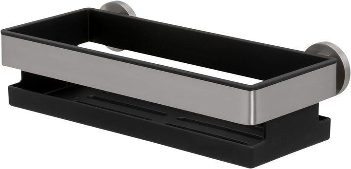 Tiger Noon Duschkorb, Premium-Duschablage aus gebürstetem Edelstahl, mit herausnehmbaren Einsatz, B