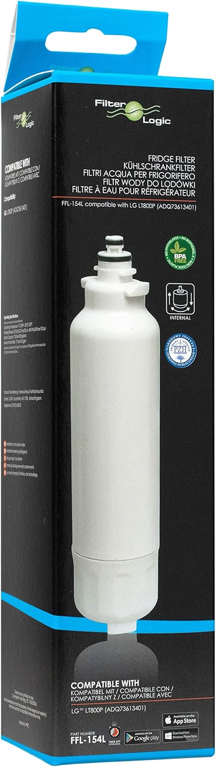 Filterlogic FFL-154L | Wasserfilter kompatibel mit LG LT800P ADQ73613401 ADQ73613401-S ADQ73613408 K