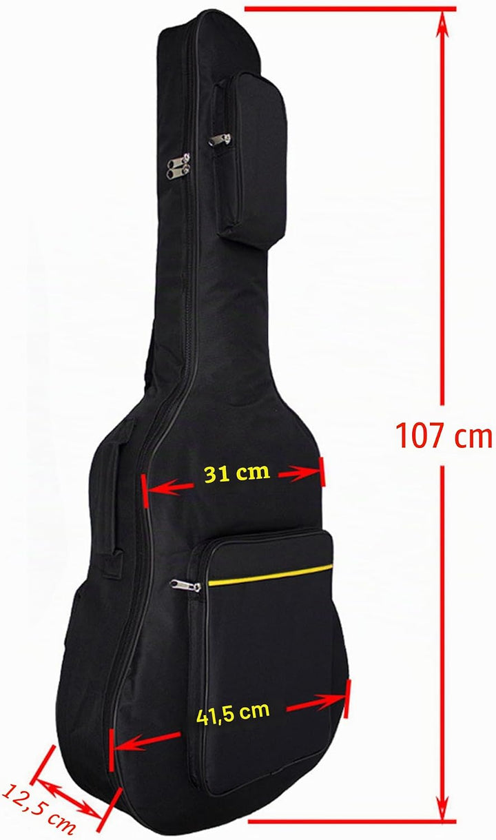 41 Zoll Gitarrentasche,Gitarren Gig Taschen,Plus Baumwolle Dicke wasserdichte verstellbare Schulterg