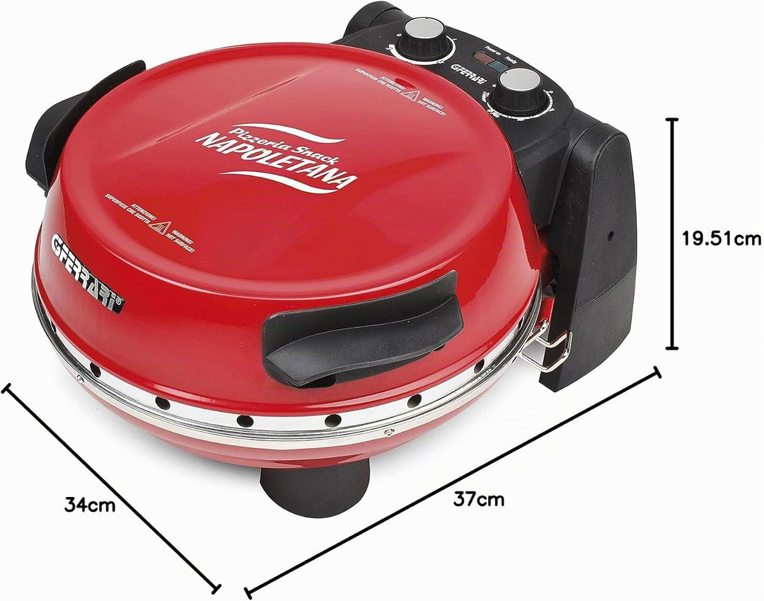 G3 Ferrari G10032 – Pizza Ovens (Electric, Cooking, Indoor, stone, black, red)