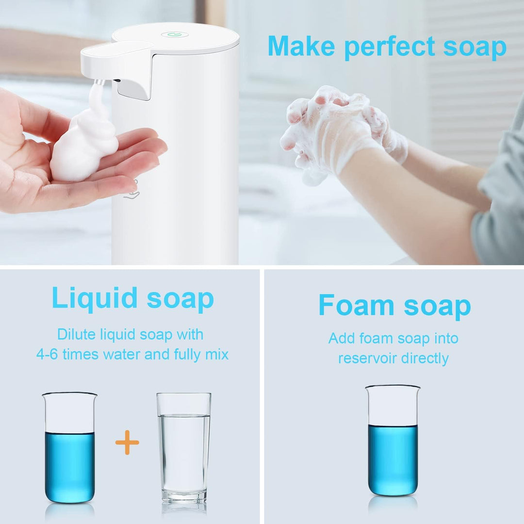 Seifenspender Automatischer Edelstahl Schaumseifenspender Elektrischer - LAOPAO Soap Dispenser Set I