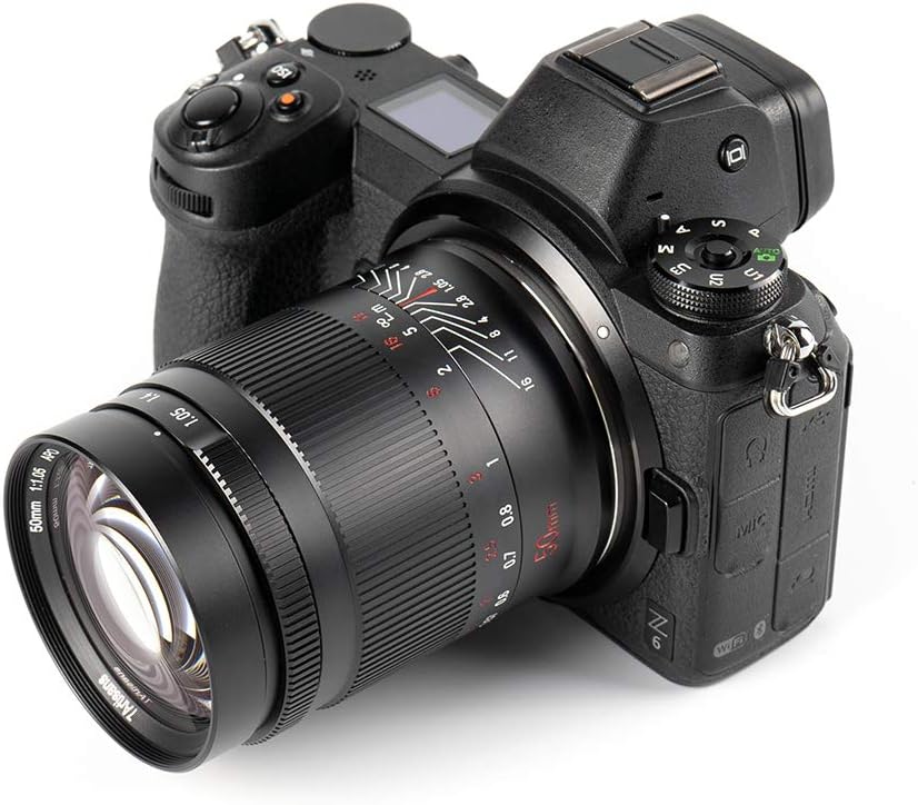 7artisans 50 mm f1.05 grosse Blende Vollrahmen manueller Fokus Objektiv kompatibel mit Canon R-Mount
