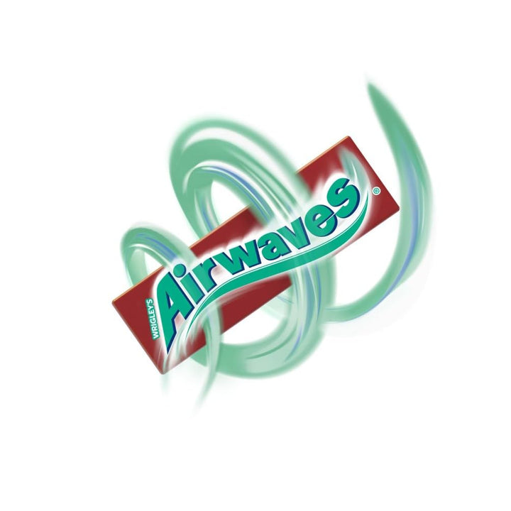 Airwaves Cherry Menthol, rot, zuckerfreier Kaugummi, fruchtige Minzfrische, 30 Packungen x 12 Dragee