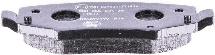HELLA PAGID 8DB 355 014-381 Bremsbelagsatz - T1822 - Dicke/Stärke: 16.6mm - Bremssystem: TRW - mit a