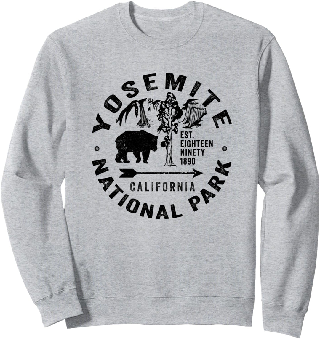 Yosemite National Park California USA Bär Wandern Souvenir Sweatshirt