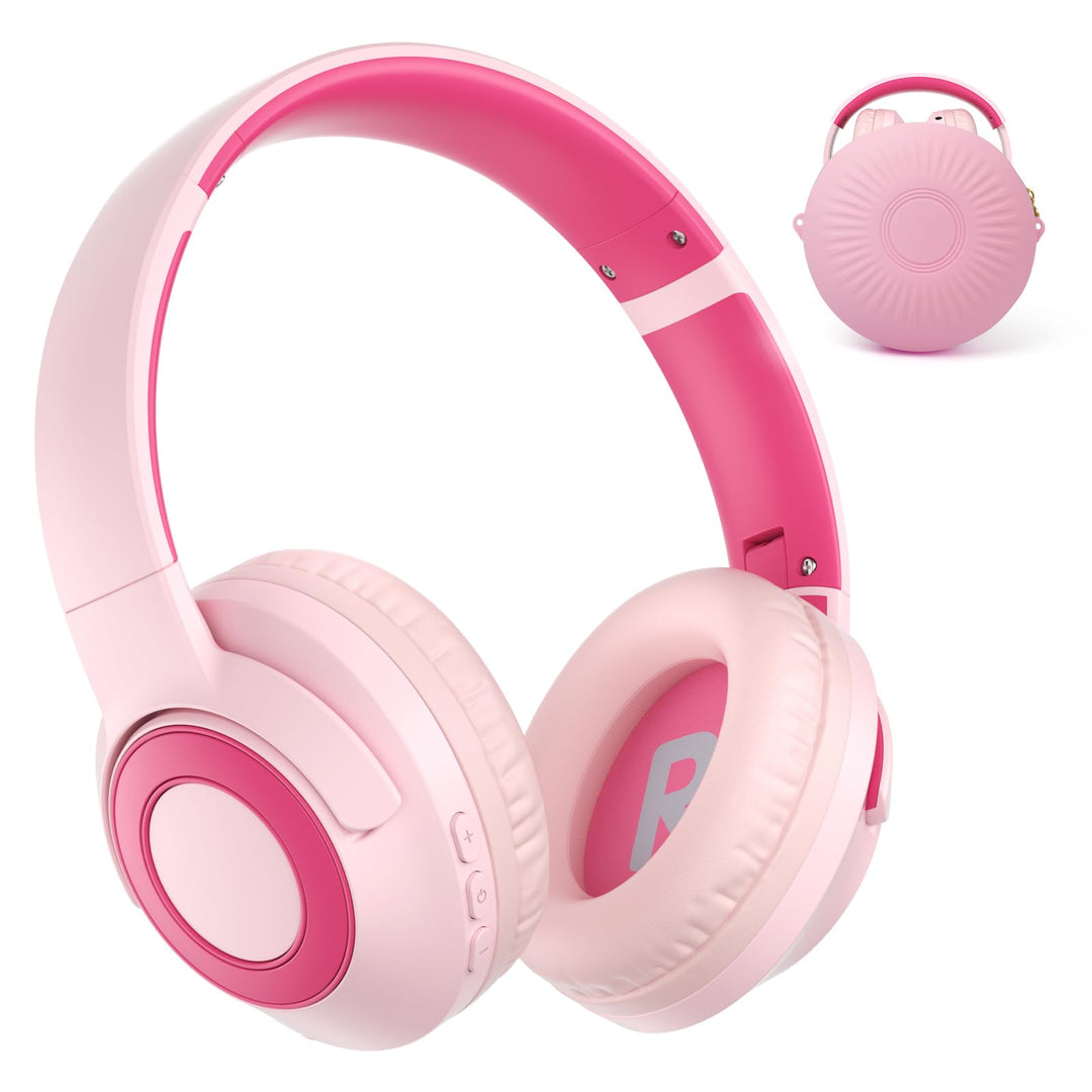 Kopfhörer Kinder Bluetooth | Noise Cancelling Kopfhoerer Kinder | 60h Spielzeit, Leicht über Ohr Kin