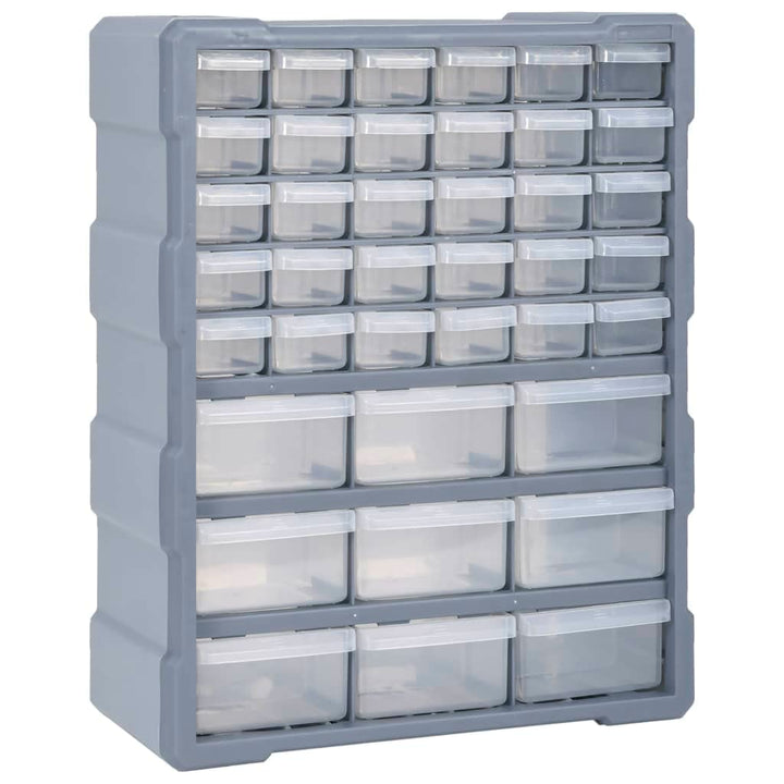 Multi-Schubladen-Organizer mit 39 Schubladen 38x16x47 cm Grau 39 Schubladen, Grau 39 Schubladen