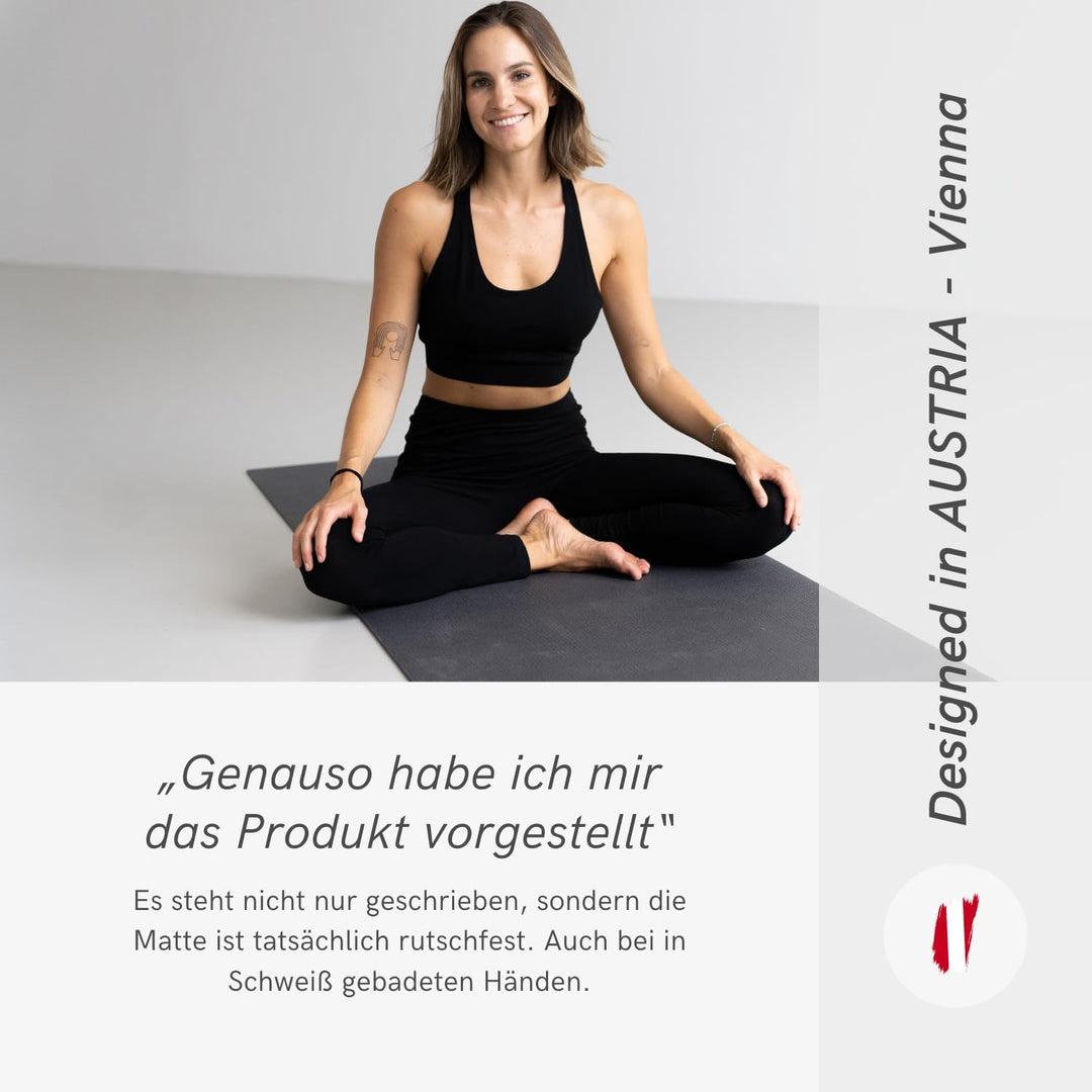 LOTUSCRAFTS® Yogamatte rutschfest, universell nutzbar als Trainingsmatte, Sportmatte, Gymnastikmatte