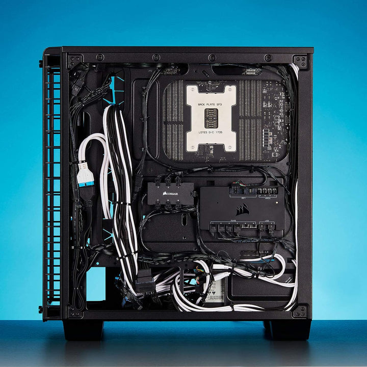 Corsair Premium Sleeved 24 pin-Polig-ATX-Kabel Typ4 (Generation 4-Serie) Weiss/Schwarz 24 pin ATX We