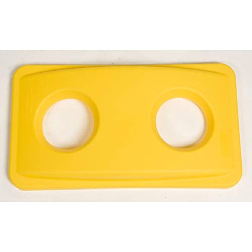 Rubbermaid Commercial Products Slim Jim Bottle and Can Recycling Lid - Yellow gelb für Flaschen und