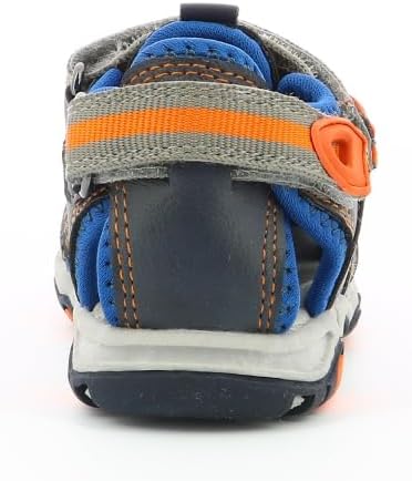 Kickers Unisex Kinder Jumange Sandale 25 EU Mehrfarbig Marineblau Orange 53, 25 EU Mehrfarbig Marine