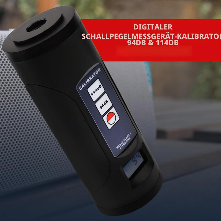 Digitaler Schallpegelmesser Kalibrator 94dB &amp; 114dB für 1/2 "und 1" Zoll Mikrofon, Professionelles N
