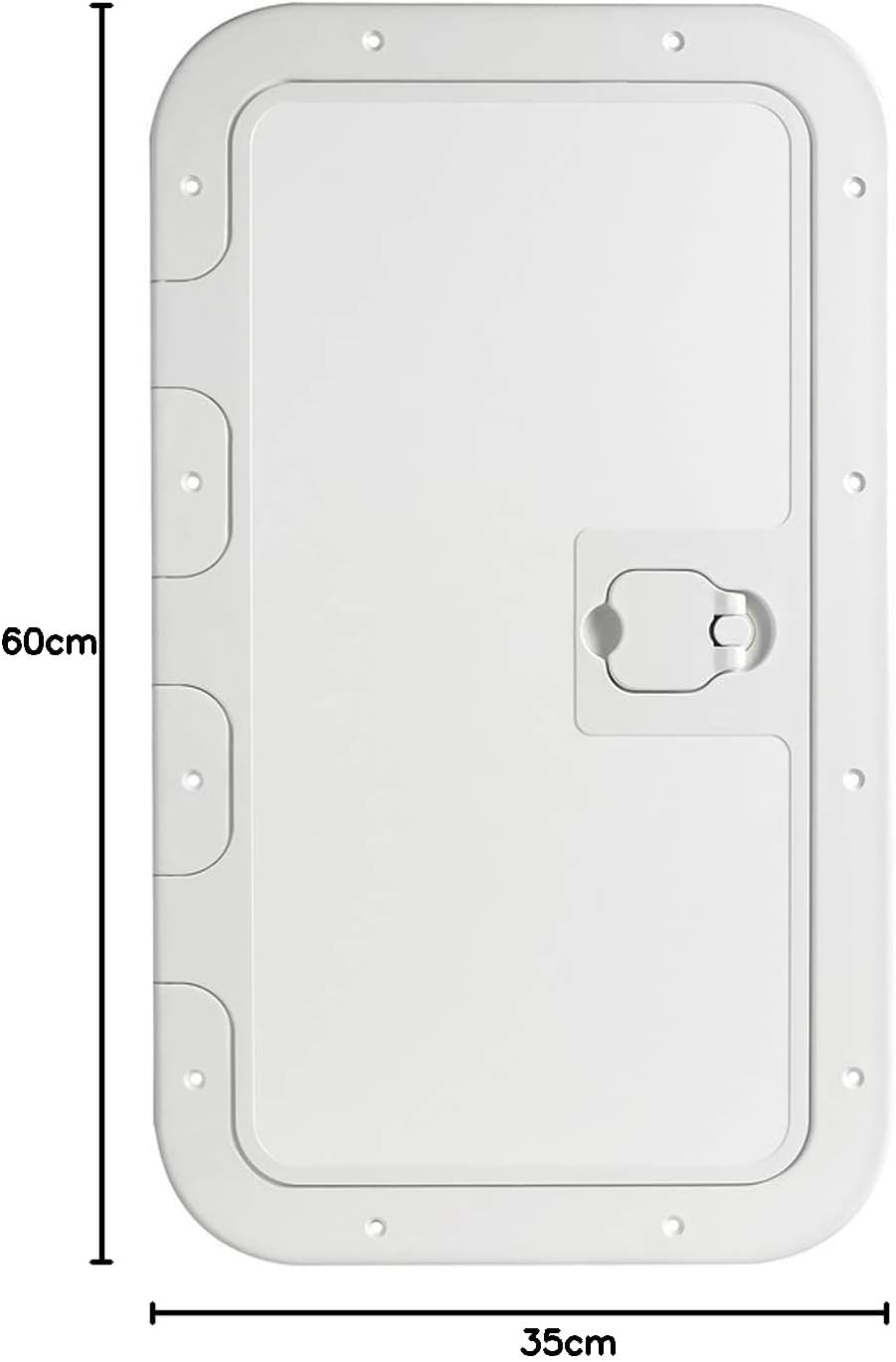 Osculati Kunststoff Inspektionsluke mit begehbarer Oberfläche - 350 x 600 mm Weiss, Weiss