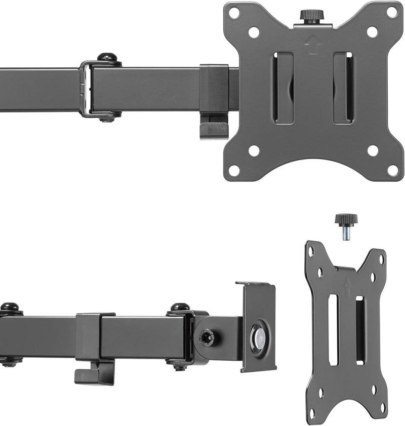 Maclean MC-883 1-Fach Monitorhalterung Tischhalterung 17-32" Zoll Schwenkbar Neigbar Höhenverstellba