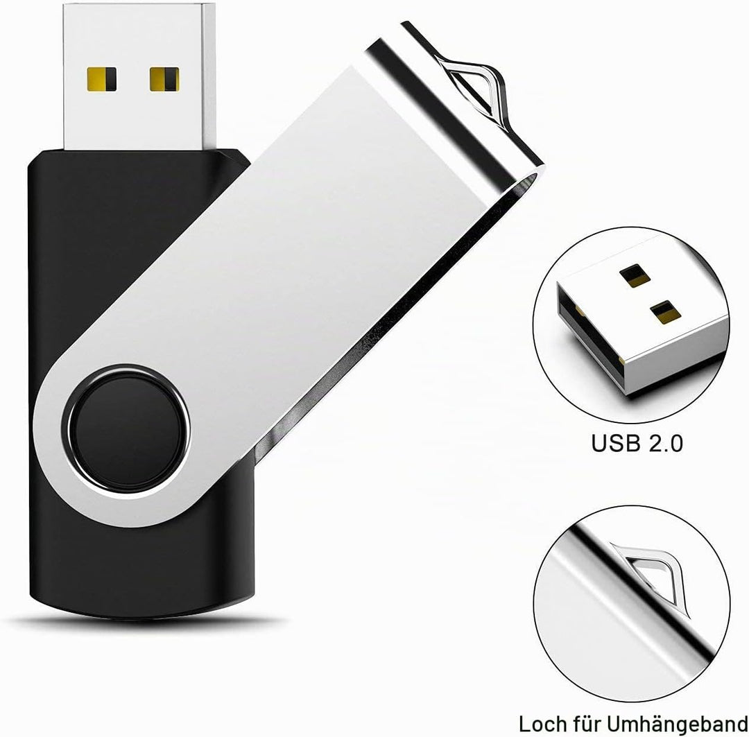 KOOTION USB-Sticks 8GB 20er Pack Memory Stick 20 Stück Set USB 2.0 Datenstick USB Flash Drives 8G Sp